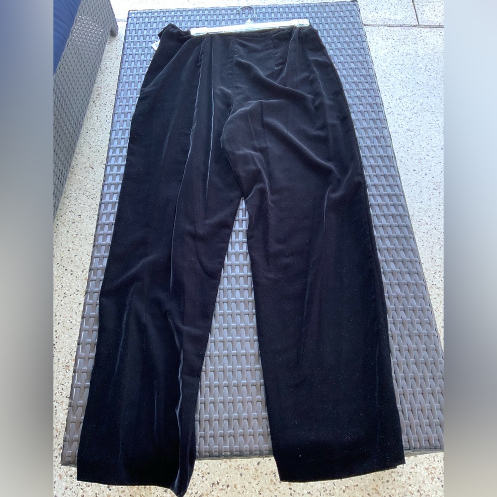 NWT Talbots Black Velvet Pants